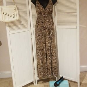 Leopard Print Maxi Dress size 12
